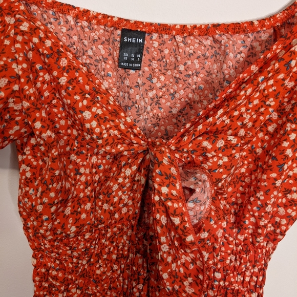 Shein dress off the shoulder floral - Picture 2 of 2